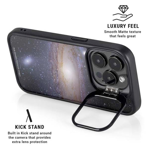 Andromeda Galaxy iPhone 14 Pro Kickstand Case